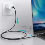 CABLETIME καλώδιο USB-C CMCM60W, 60W PD, 480Mbps, 1m, μαύρο - Image 3