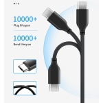 CABLETIME καλώδιο USB-C σε USB CMAMN, 3A, 5Gbps, 3m, μαύρο - Image 4