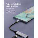 CABLETIME αντάπτορας USB-C σε USB-C & 3.5mm CT-CMACD, γκρι - Image 2