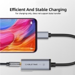 CABLETIME αντάπτορας USB-C σε USB-C & 3.5mm CT-CMACD, γκρι - Image 3