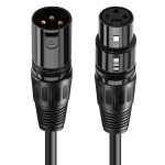 CABLETIME καλώδιο μικροφώνου XLR 11B24, 3-pin, 24AWG, 10m, μαύρο