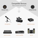 CABLETIME καλώδιο μικροφώνου XLR 11B24, 3-pin, 24AWG, 20m, μαύρο - Image 2