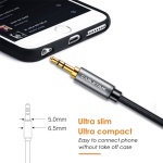 CABLETIME καλώδιο ήχου 3.5mm CT-P11GN, AUX, 1.8m, μαύρο - Image 3