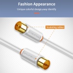 CABLETIME καλώδιο κεραίας CT-AV101, 75 Ohm, 1m, λευκό - Image 2