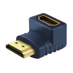 CABLETIME αντάπτορας HDMI HA11, γωνιακός, 4K/60Hz, μπλε