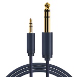 CABLETIME καλώδιο ήχου 3.5mm σε 6.3mm CT-H11G, 1.8m, μαύρο