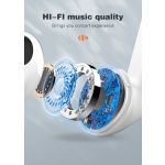 LDNIO earphones με θήκη φόρτισης T03, True Wireless, HiFi, Φ13mm, λευκά - Image 3