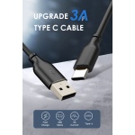 CABLETIME καλώδιο USB-C σε USB CT-CMAMN1, 3A, 480Mbps, 1m, μπλε - Image 2