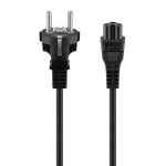 GOOBAY καλώδιο τροφοδοσίας 57846, 0.75mm², 1m, μαύρο