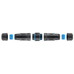 GOOBAY αδιάβροχος σύνδεσμος RJ45 Cat 6A 59582, IP68, μαύρος - Image 3