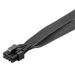 GOOBAY καλώδιο 8 pin σε 2x 6+2 pin PCIe 59714, 23cm, μαύρο - Image 2