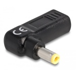 DELOCK αντάπτορας τροφοδοσίας 60011, USB-C σε 5.5x2.5mm, 90°, μαύρος - Image 2