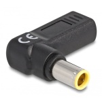DELOCK αντάπτορας τροφοδοσίας 60012, USB-C σε IBM 7.9x5.5mm, 90°, μαύρος - Image 2