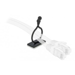 DELOCK Οργανωτής καλωδίων 60176 με αυτοκόλλητη βάση, μαύρο, 10τμχ - Image 2