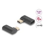 DELOCK αντάπτορας USB-C 60245, αρσενικό σε θηλυκό, 240W, 40Gbps, μαύρος - Image 2