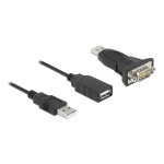 DELOCK αντάπτορας USB σε RS-232 DB9 61506 με καλώδιο USB, 0.8m, μαύρο - Image 2
