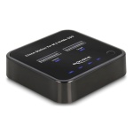 DELOCK docking station για M.2 NVMe SSD 64177, 2 θέσεων, 10Gbps, clone function, μαύρο