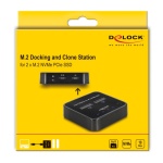 DELOCK docking station για M.2 NVMe SSD 64177, 2 θέσεων, 10Gbps, clone function, μαύρο - Image 5