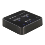 DELOCK docking station για M.2 SATA SSD 64178, 2 θέσεων, 6Gbps, clone function, μαύρο