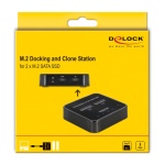 DELOCK docking station για M.2 SATA SSD 64178, 2 θέσεων, 6Gbps, clone function, μαύρο - Image 4