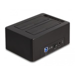 DELOCK docking station για 2.5" ή 3.5" SATA HDD/SSD 64187, 2 θέσεων, 5Gbps, clone/erase function, μαύρο - Image 3