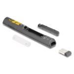 DELOCK τηλεχειριστήριο παρουσιάσεων 64250 με laser & πλήκτρα, 30m, γκρι - Image 4