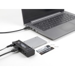 DELOCK docking station για M.2 NVMe/SATA ή 2.5"/3.5" SSD/HDD 64252, 10Gbps, clone function, μαύρο - Image 2