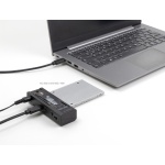 DELOCK docking station για M.2 NVMe/SATA ή 2.5"/3.5" SSD/HDD 64253, 10Gbps, μαύρο - Image 2