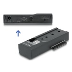 DELOCK docking station για M.2 NVMe/SATA ή 2.5"/3.5" SSD/HDD 64253, 10Gbps, μαύρο