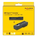 DELOCK docking station για M.2 NVMe/SATA ή 2.5"/3.5" SSD/HDD 64253, 10Gbps, μαύρο - Image 4