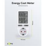 GOOBAY μετρητής κατανάλωσης ρεύματος 64590 με οθόνη, 16A, λευκός - Image 4