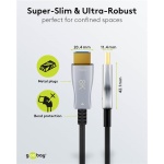 GOOBAY καλώδιο HDMI 2.1 65559 με Ethernet, 8K/60Hz, 48 Gbps, 20m, μαύρο - Image 5