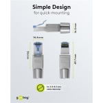 GOOBAY βύσμα RJ45 65939, CAT 6A STP, tool-free, ασημί - Image 3