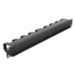 DELOCK cable management 66849 για rack 19"/1U, 10x γάντζοι, μαύρο - Image 2