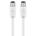 GOOBAY καλώδιο κεραίας αρσενικό 68147, <70dB, CCS, 2.5m, λευκό