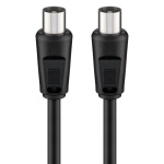 GOOBAY καλώδιο κεραίας αρσενικό 68150, <70dB, CCS, 5m, μαύρο