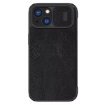 NILLKIN θήκη Qin Pro για iPhone 15 Plus, δερμάτινη, μαύρη - Image 3