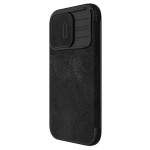NILLKIN θήκη Qin Pro για iPhone 15 Pro Max, δερμάτινη, μαύρη - Image 3