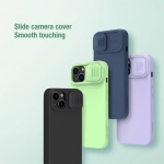 NILLKIN θήκη CamShield Silky Silicone για iPhone 15 Plus, μαύρη - Image 2