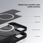 NILLKIN θήκη CamShield Silky Magnetic Silicone, iPhone 15 Pro Max, μαύρη - Image 3