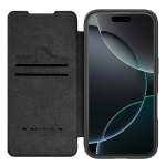 NILLKIN θήκη Qin Prop Leather για iPhone 16 Pro Max, δερμάτινη, μαύρη - Image 2