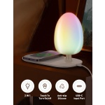 LDNIO ασύρματος φορτιστής Y3 με φωτιστικό, 15W, λευκός - Image 2