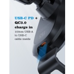 LDNIO ασύρματος φορτιστής & βάση αυτοκινήτου MW21-1, 15W, μαύρος - Image 3