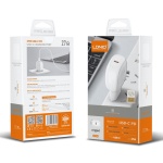 LDNIO φορτιστής τοίχου A1206C με καλώδιο USB-C, 1x USB-C, 27W PD, λευκός - Image 5