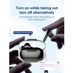 LDNIO earphones με θήκη φόρτισης T02, True Wireless, HiFi, Φ13mm, μαύρα - Image 3