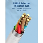 LDNIO καλώδιο USB-C σε USB-C LC611C, 65W PD, 1m, λευκό - Image 3