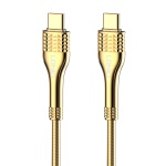 LDNIO καλώδιο USB-C σε USB-C LC651C, 65W, 1m, χρυσό