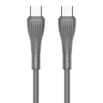LDNIO καλώδιο USB-C σε USB-C LC671C, 65W PD, 1m, γκρι