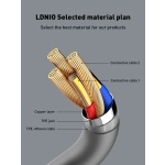 LDNIO καλώδιο USB-C σε USB-C LC672C, 65W PD, 2m, μπλε - Image 3