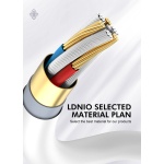 LDNIO καλώδιο USB-C σε USB-C LC812C, 65W PD, 2m, λευκό - Image 4